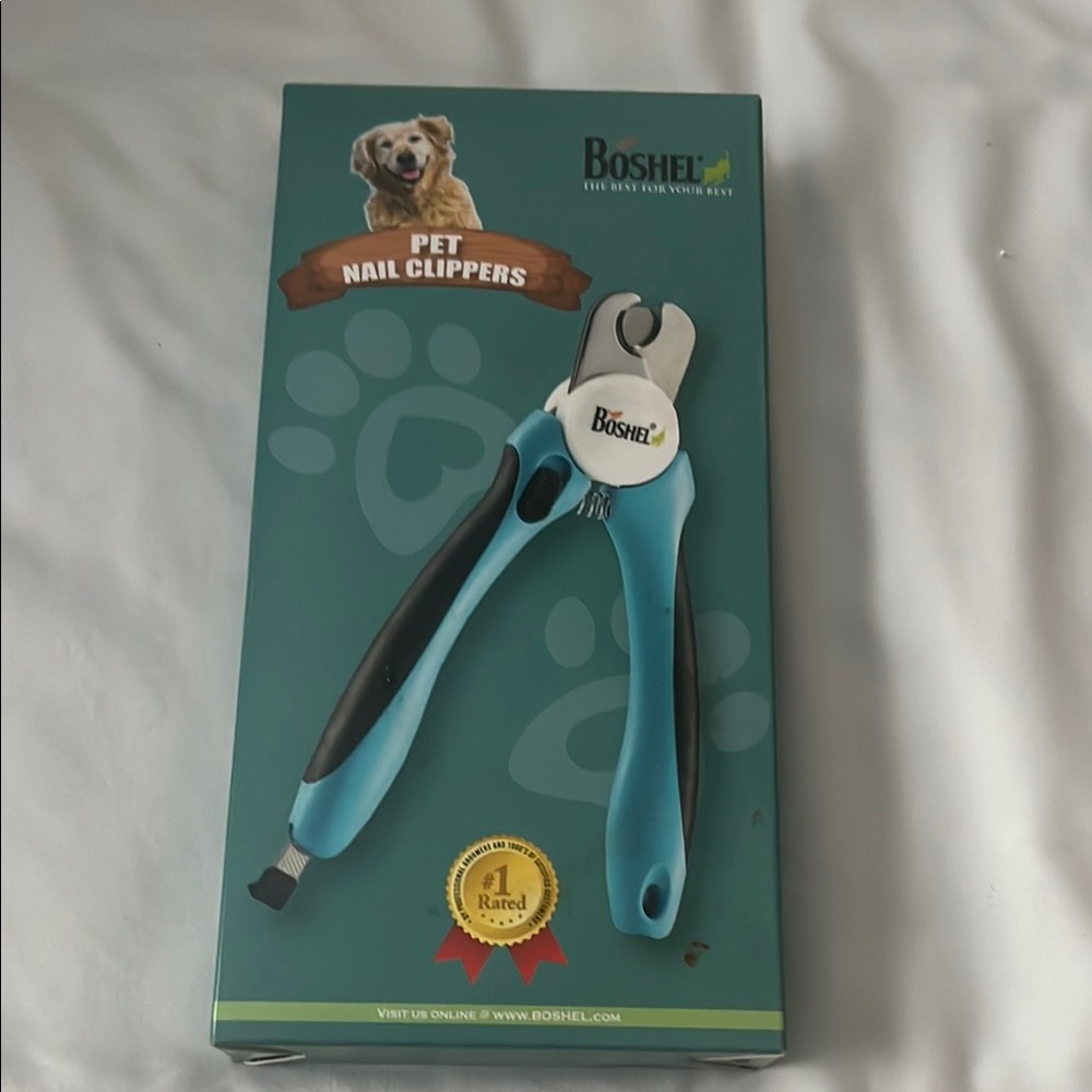 Blue and Black Dog Grooming Tool